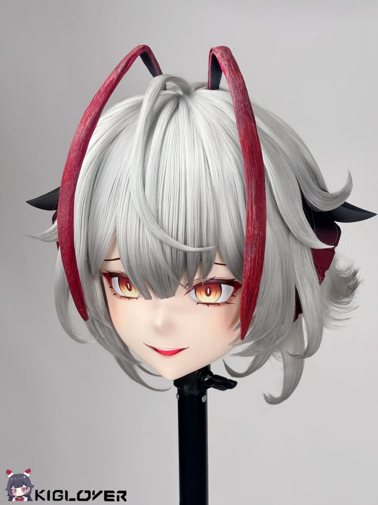 W Wanted Ver. Arknights Animegao Kigurumi Cosplay Mask – Custom Commission Showcase | KigLover