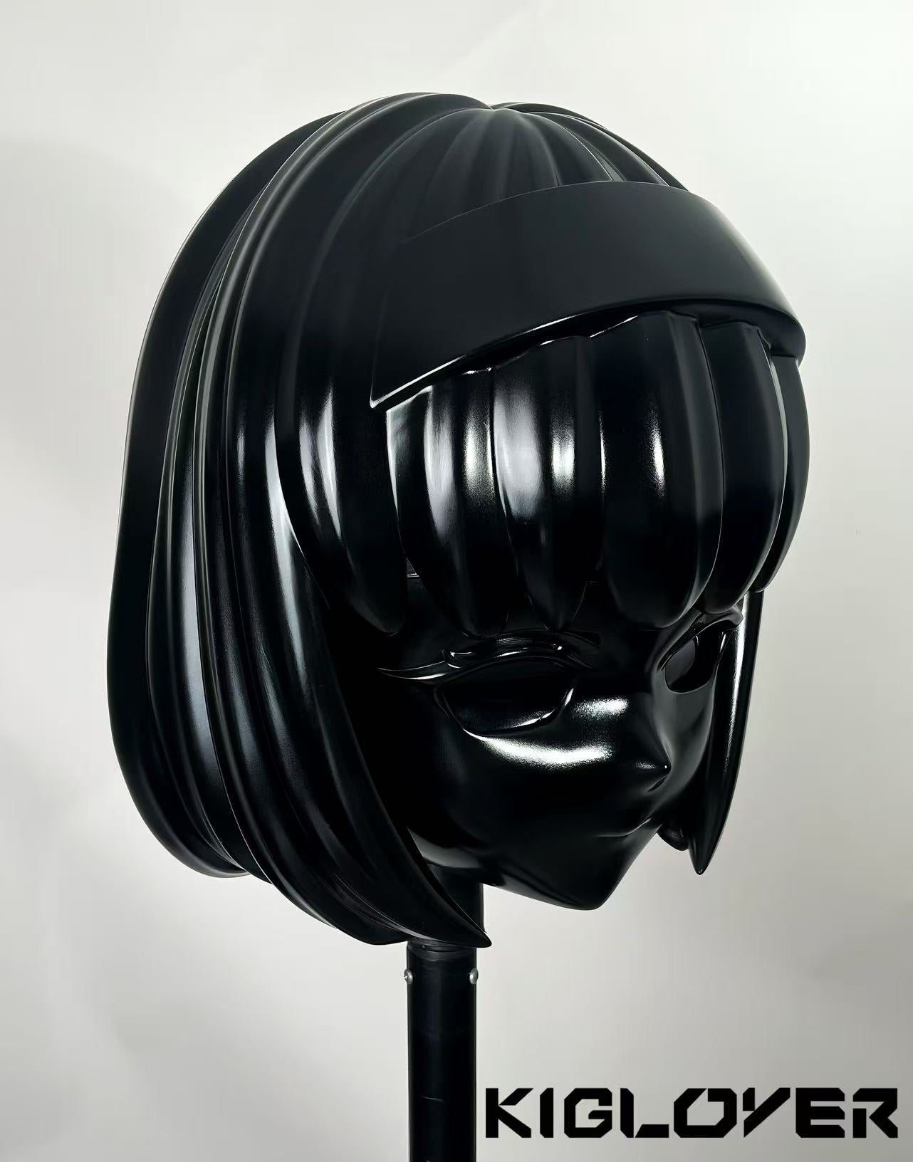 Custom Black Animegao Kigurumi Cosplay Kigu mask Commission