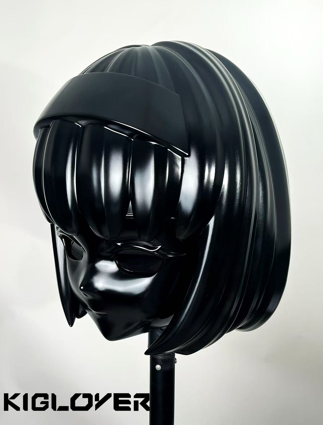 Custom Black Animegao Kigurumi Cosplay Kigu mask Commission