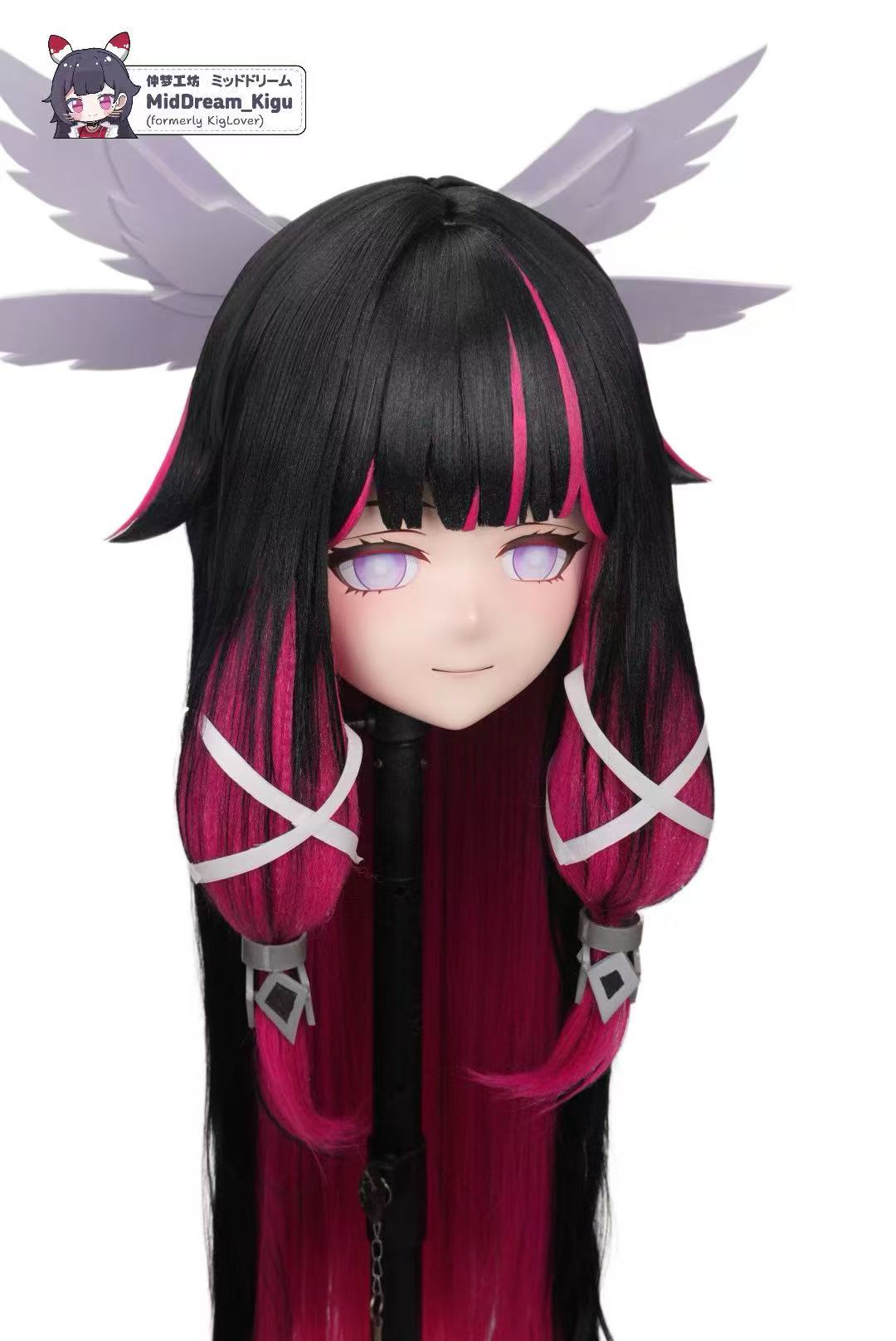 Columbina from Genshin Impact Animegao Kigurumi mask - alternate angled view - MidDreamKigu