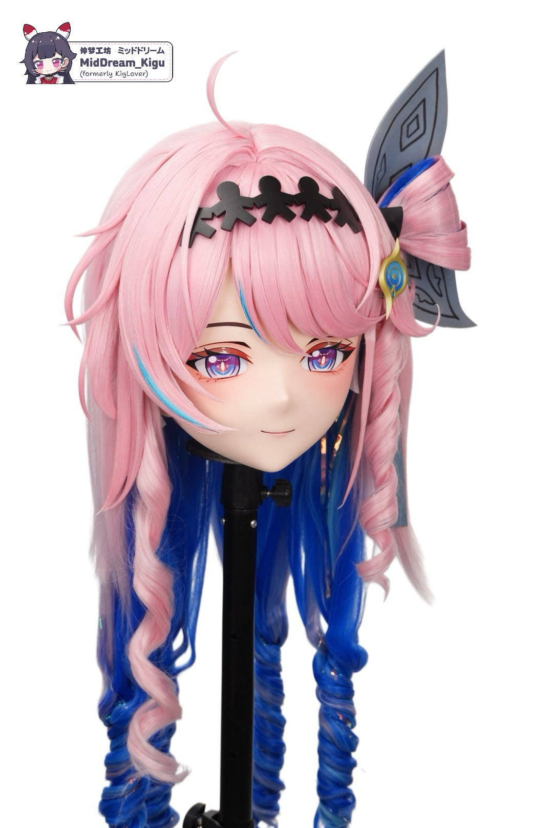 Denia from Wuthering Waves Animegao Kigurumi mask three-quarter view
