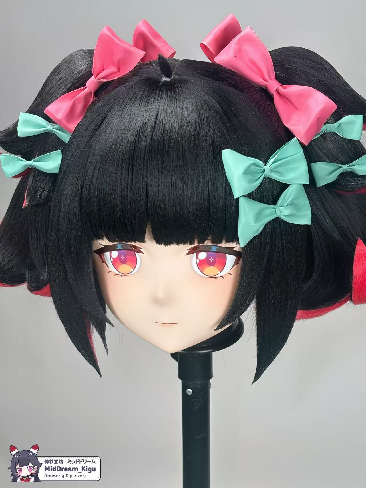 Nangong Yu Kigurumi mask face and eye detail – Middream Kigu