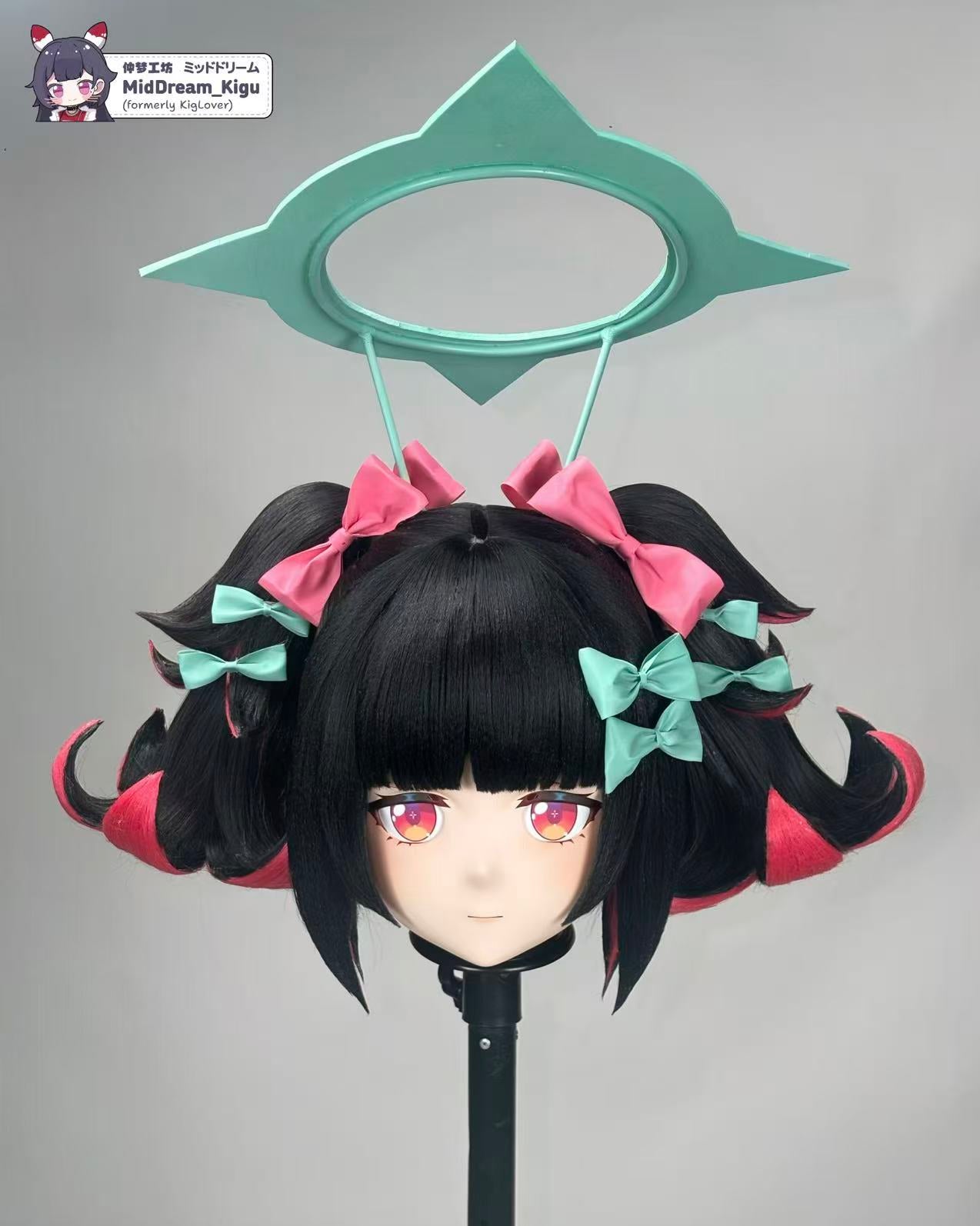 Nangong Yu Zenless Zone Zero Animegao Kigurumi mask with head accessory by Middream Kigu