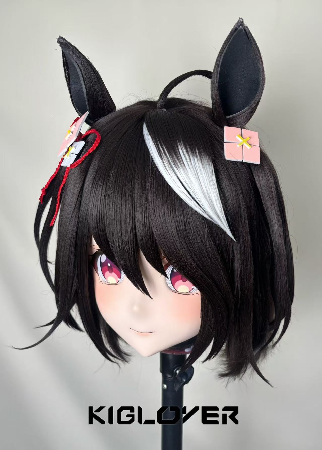 Kitasan Black Animegao Kigurumi Cosplay Maske – Umamusume: Pretty Derby Custom-Anfertigungsschau | KigLover