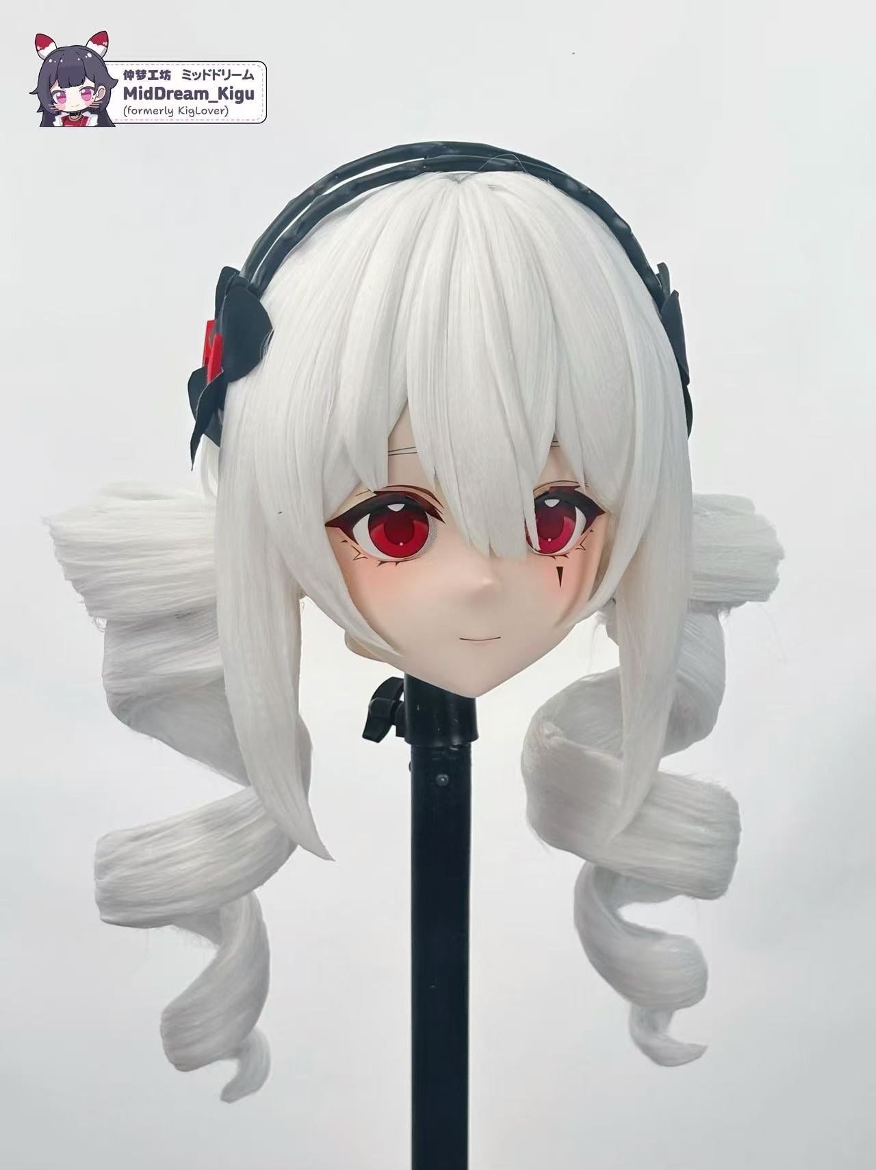 Tlipoca from Yog-Sothoth's Yard custom Animegao Kigurumi mask three-quarter left view